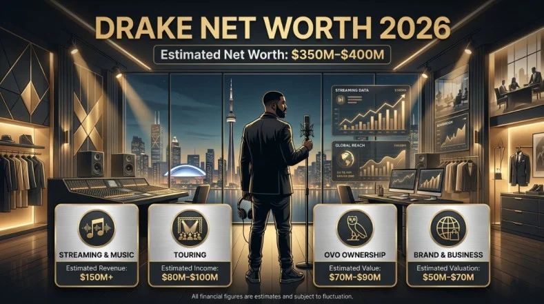 Drake Net Worth, Career Earnings & Wealth Journey | From Rap Icon to Mogul 2026