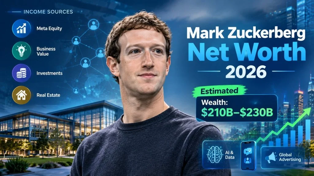 Mark Zuckerberg Net Worth, Salary & Wealth Journey | The Fortune Behind Meta in 2026