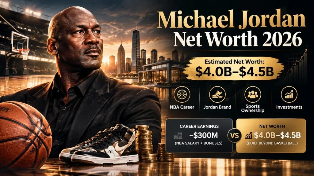 Michael Jordan Net Worth | The Fortune Behind Basketball’s Greatest Legacy in 2026