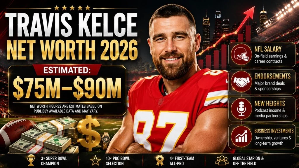 Travis Kelce Net Worth, Salary & Career | Inside the Wealth Behind His Success in 2026