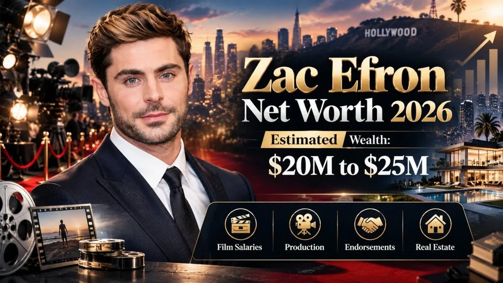 Zac Efron Net Worth | From Teen Idol to Hollywood’s Multi-Million-Dollar Star 2026